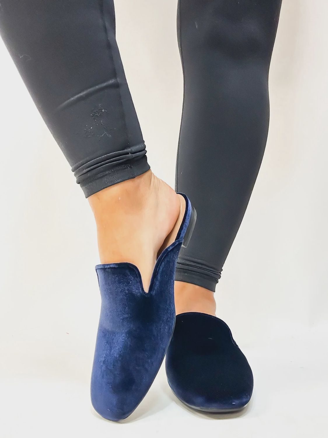 Corkys Navy Velvet Spotlight Slip-On Shoes