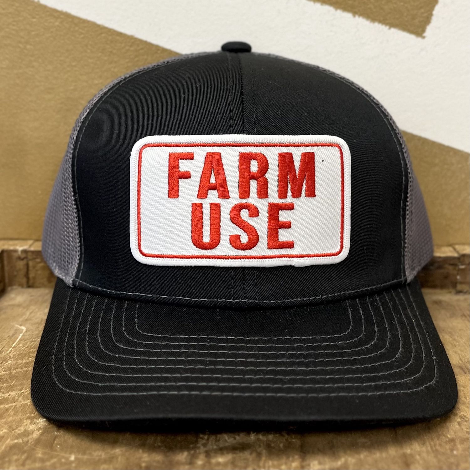 Farm Use Patch Black/Grey Mesh Back Hat