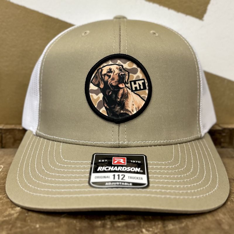 Lab Camo Patch Tan/White Mesh Back Hat