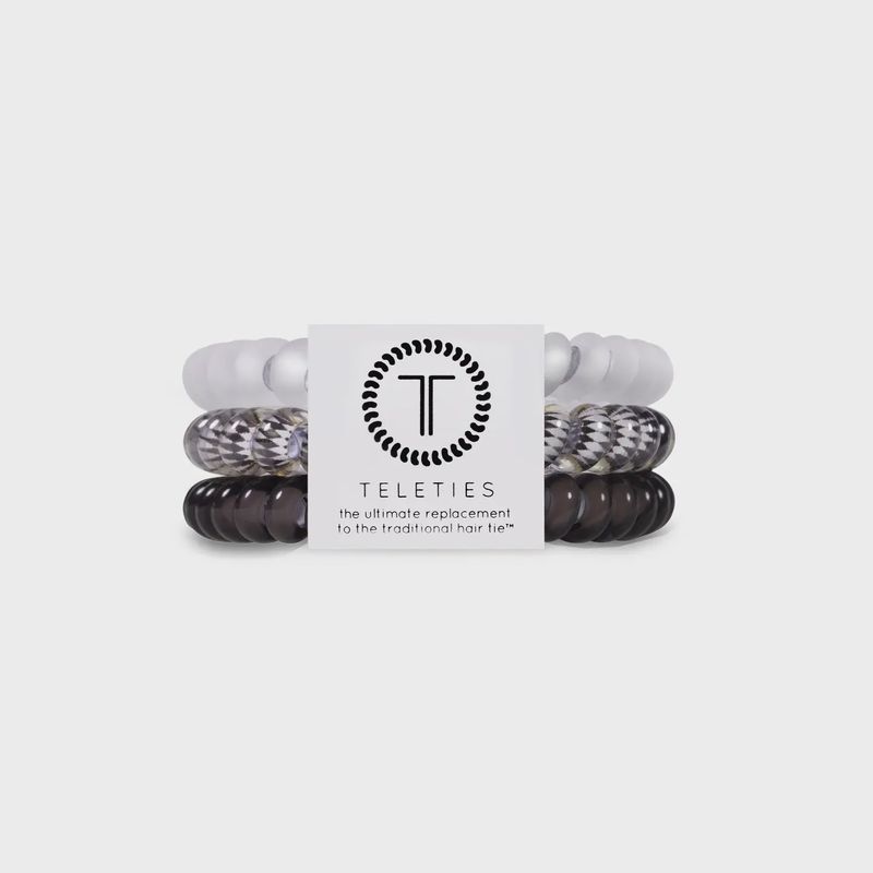 Teleties Silver Flames Small Hair Ties