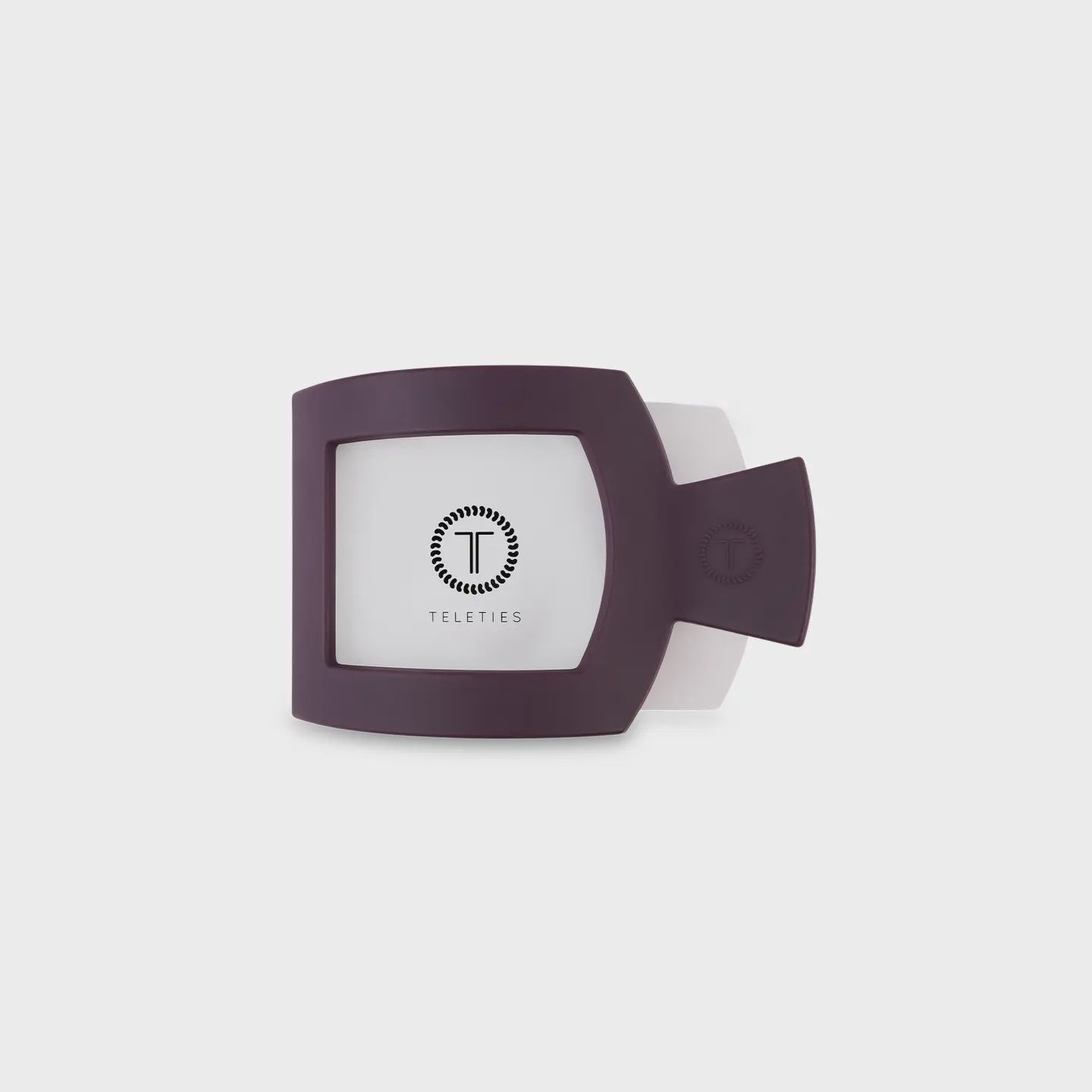 Teleties Burgundy Bliss Small Flat Square Hair Clip