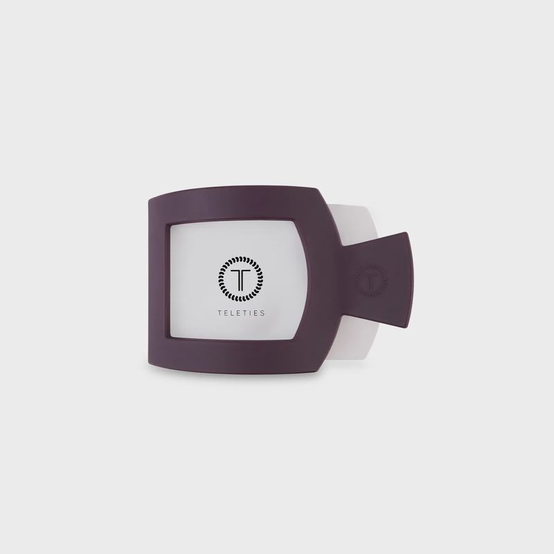 Teleties Burgundy Bliss Small Flat Square Hair Clip