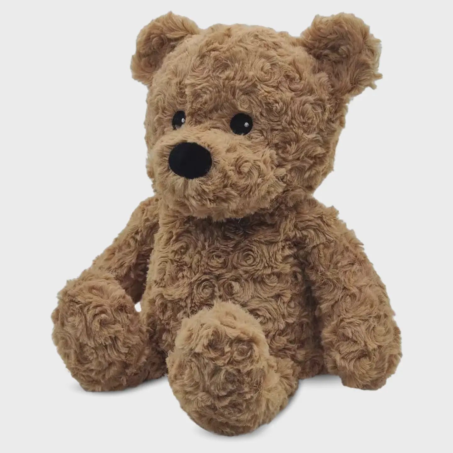 Warmies Brown Curly Bear Microwavable Plush