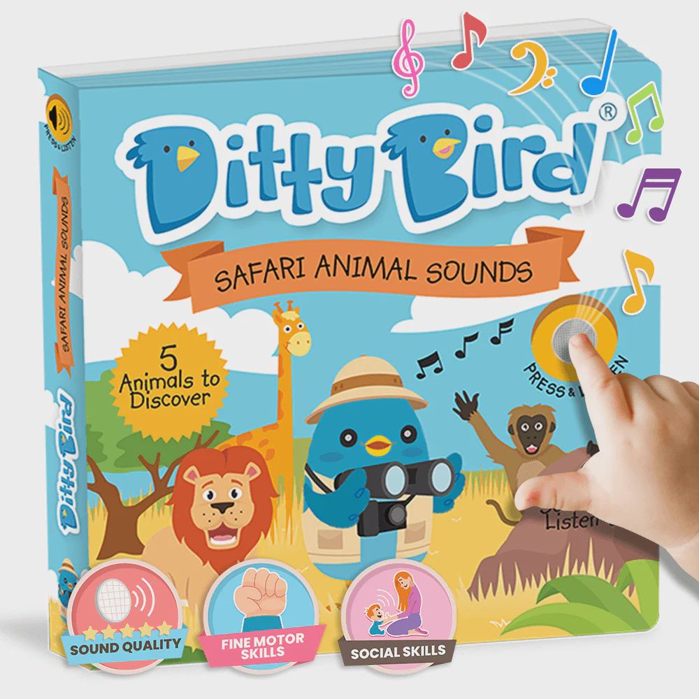 Ditty Bird Safari Animal Sounds Book