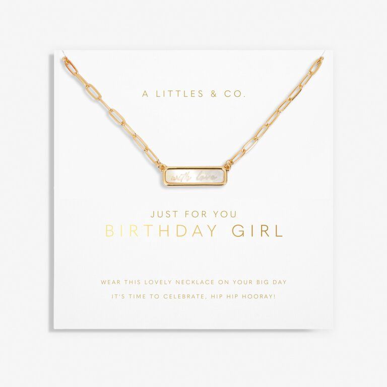 My Moments &#39;Just For You Birthday Girl&#39; Necklace