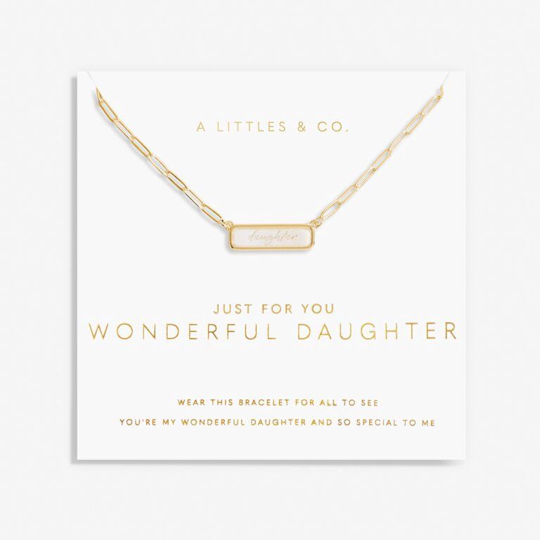 My Moments &#39;Just For You Wonderful Daughter&#39; Necklace