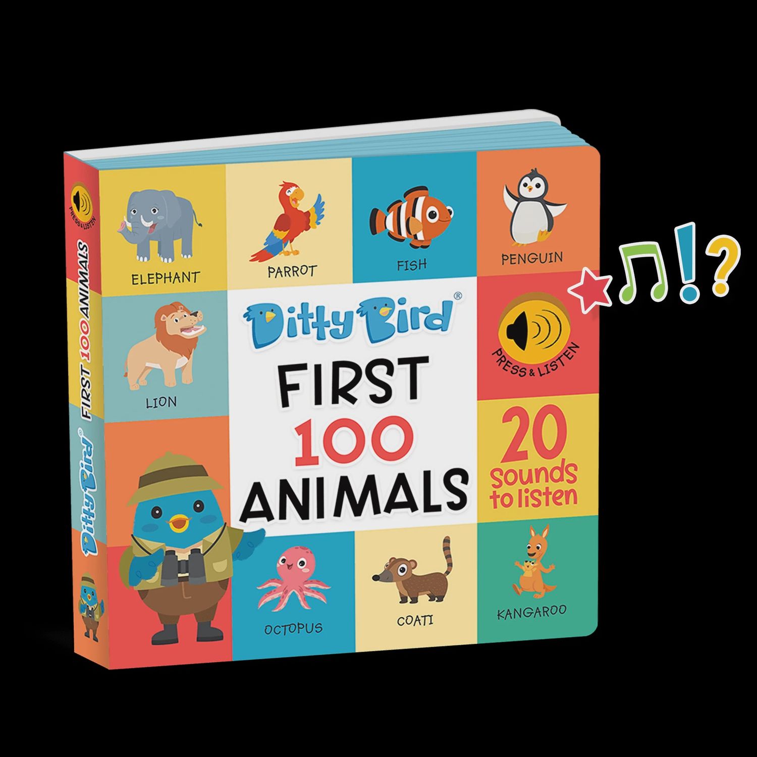 Ditty Bird 100 Animals Sound Book