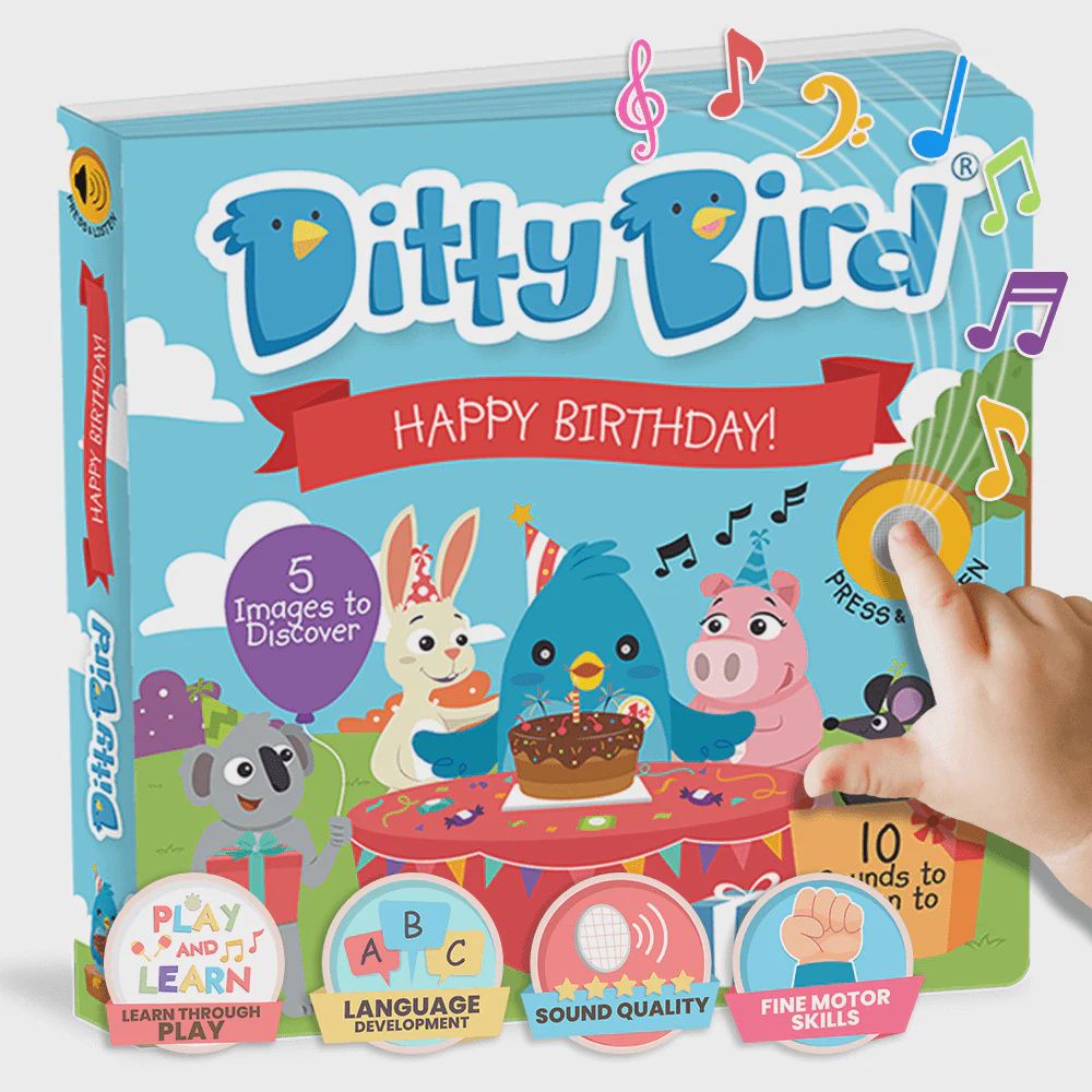 Ditty Bird Happy Birthday Book