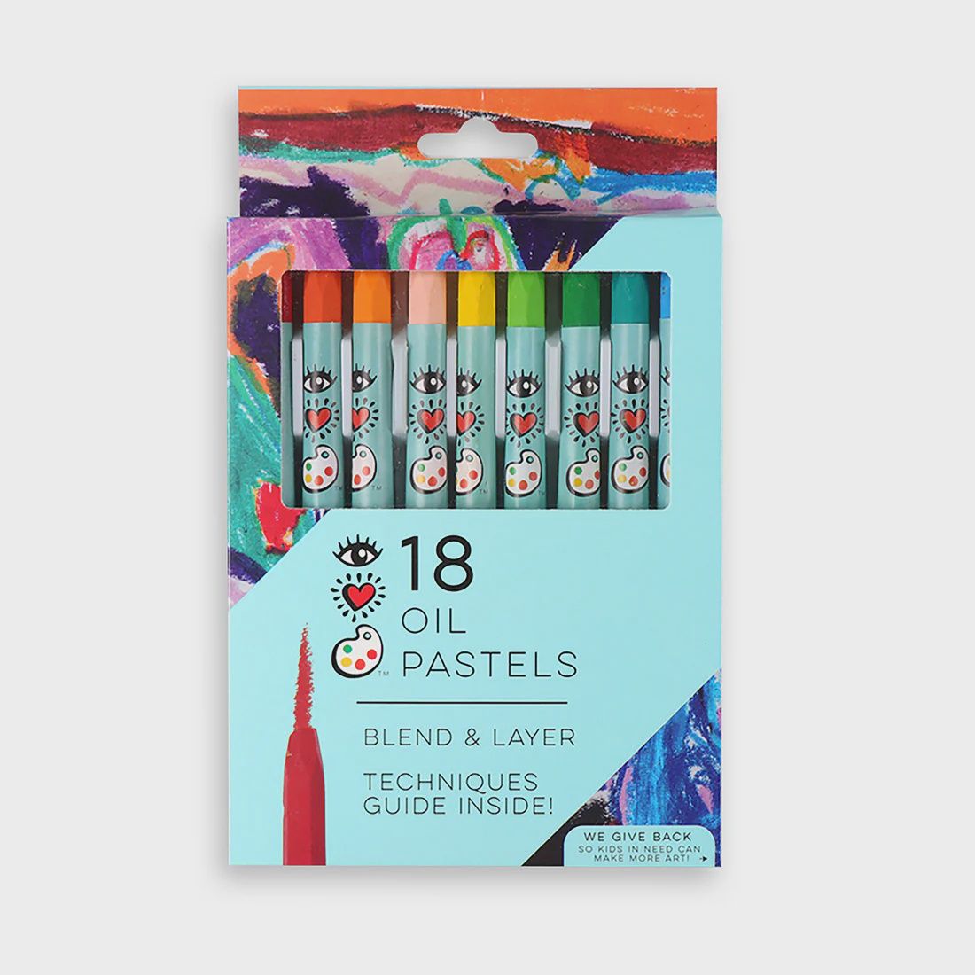 iHeart Art 18 Oil Pastels