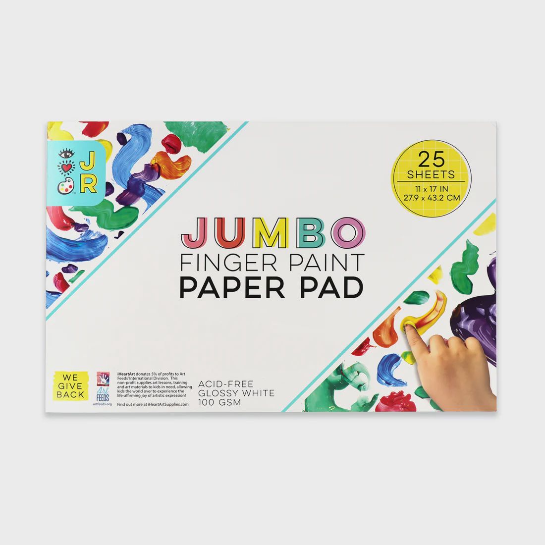 iHeart Art JR Jumbo Finger Paint Paper Pad