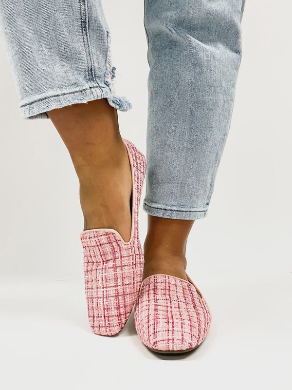 Corkys Pink Tweed Goody 2 Shoes Flats