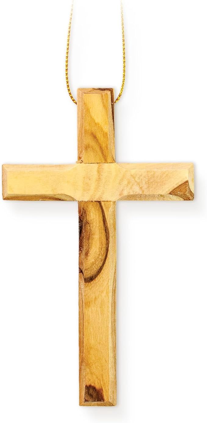 Holy Land Olive Wood Christmas Ornaments-Cross