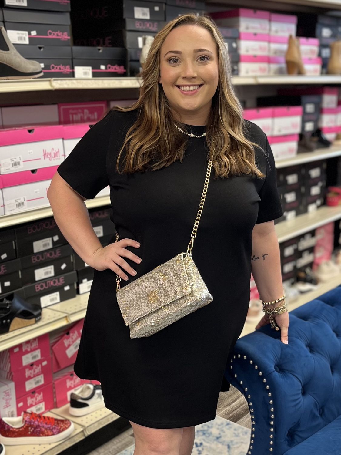 Black Butter Modal Short Sleeve Dress
