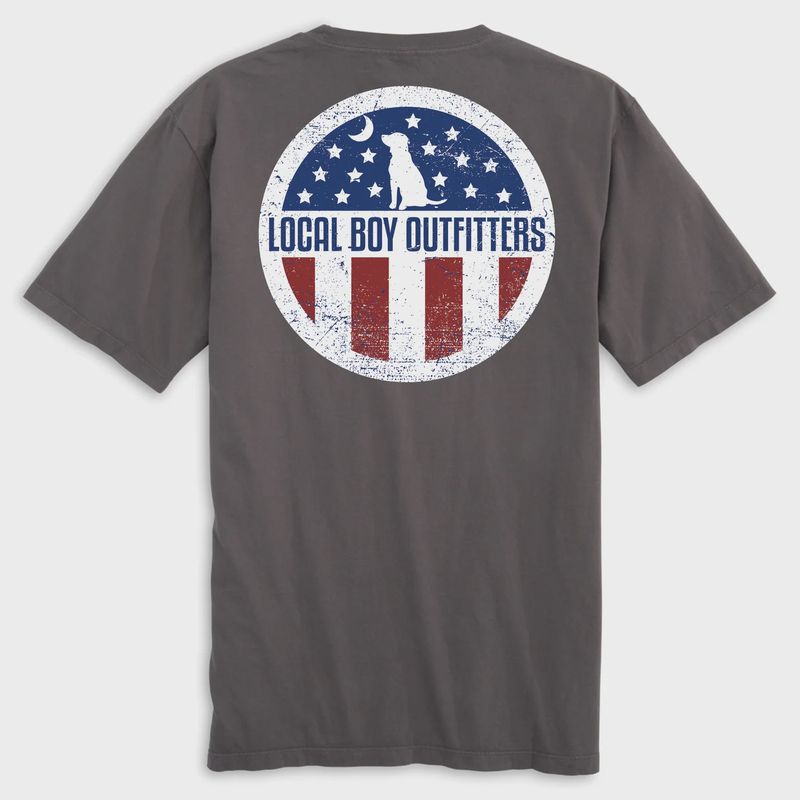 Local Boy Outfitters Gray Patriotic T-Shirt