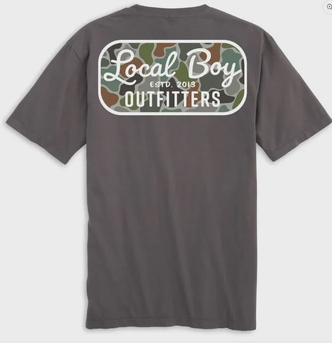 Local Boy Outfitters Gray Retro Patch Tee