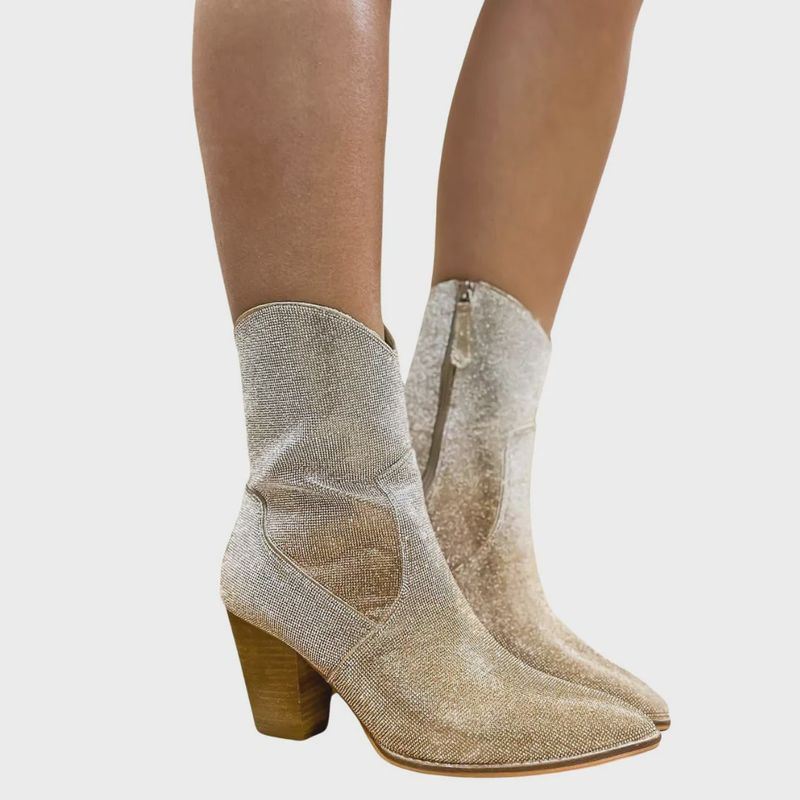 Corkys Selfie Gold Silver Ombre Booties