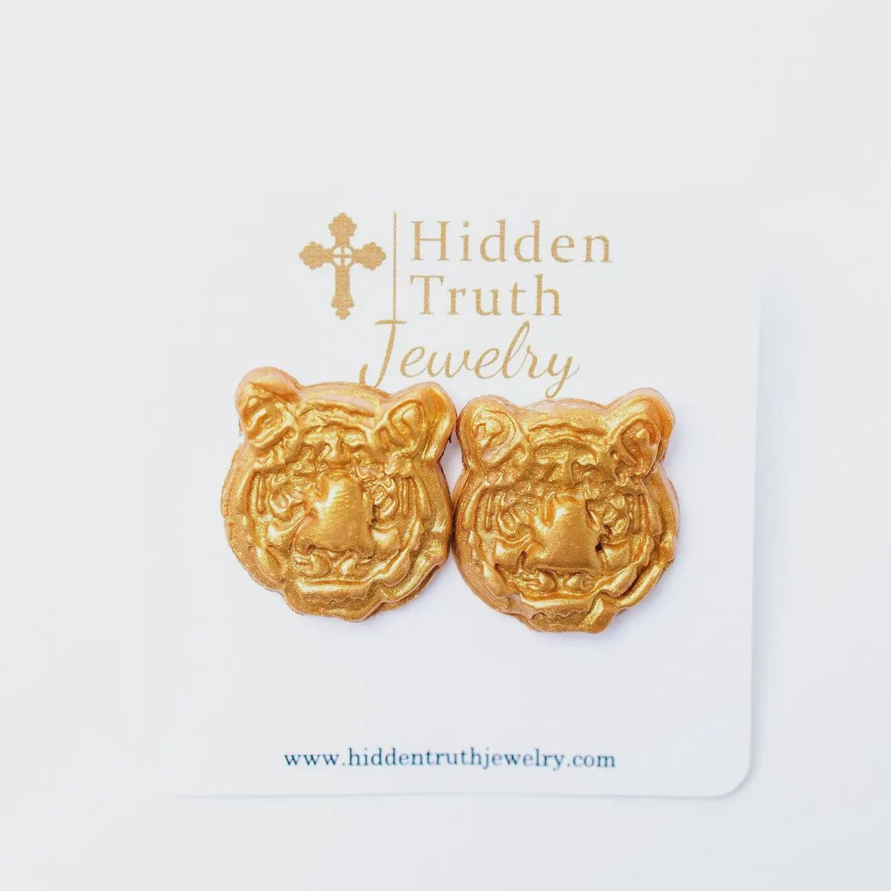 Hidden Truth Jewelry Tiger Studs
