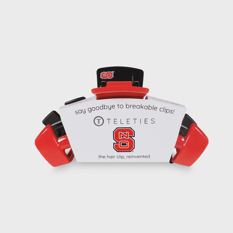 Teleties NC State Medium Classic Hair Clip