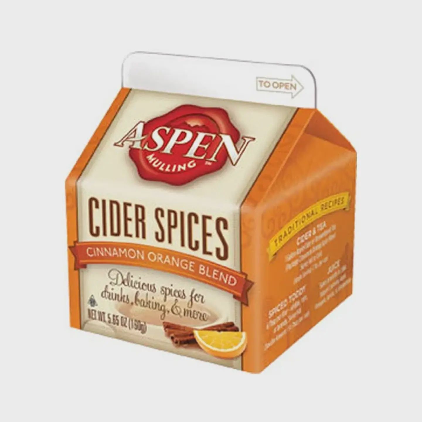 Aspen Mulling Spices - Cinnamon Orange - 5.65oz Carton