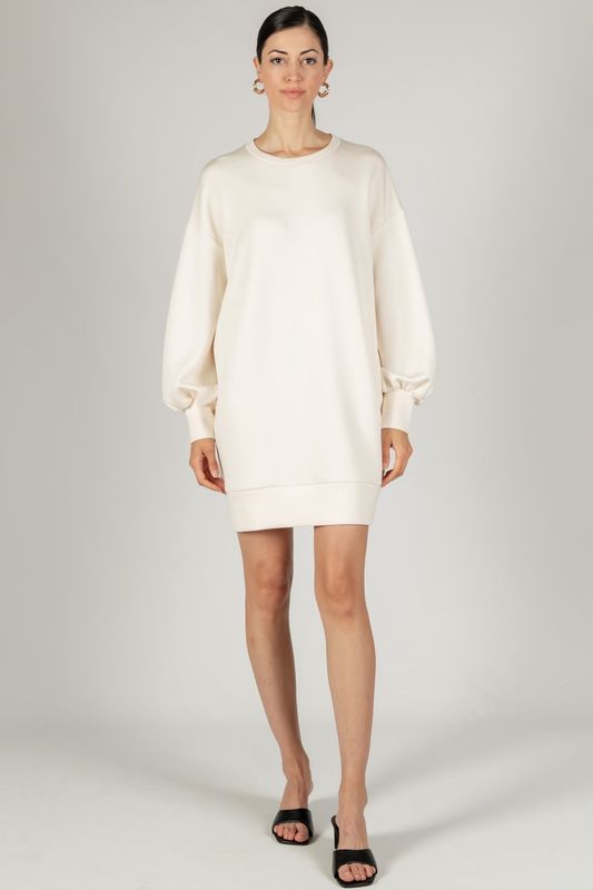 Before You Eggshell Long Sleeve Dress