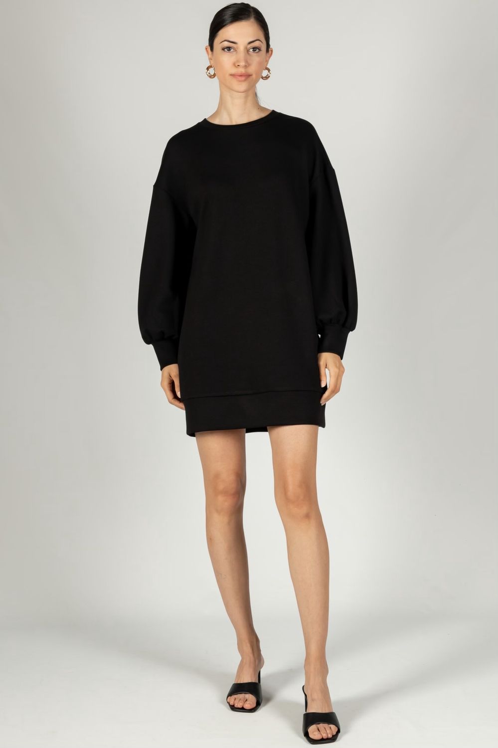 Before You Black Long Sleeve Dress