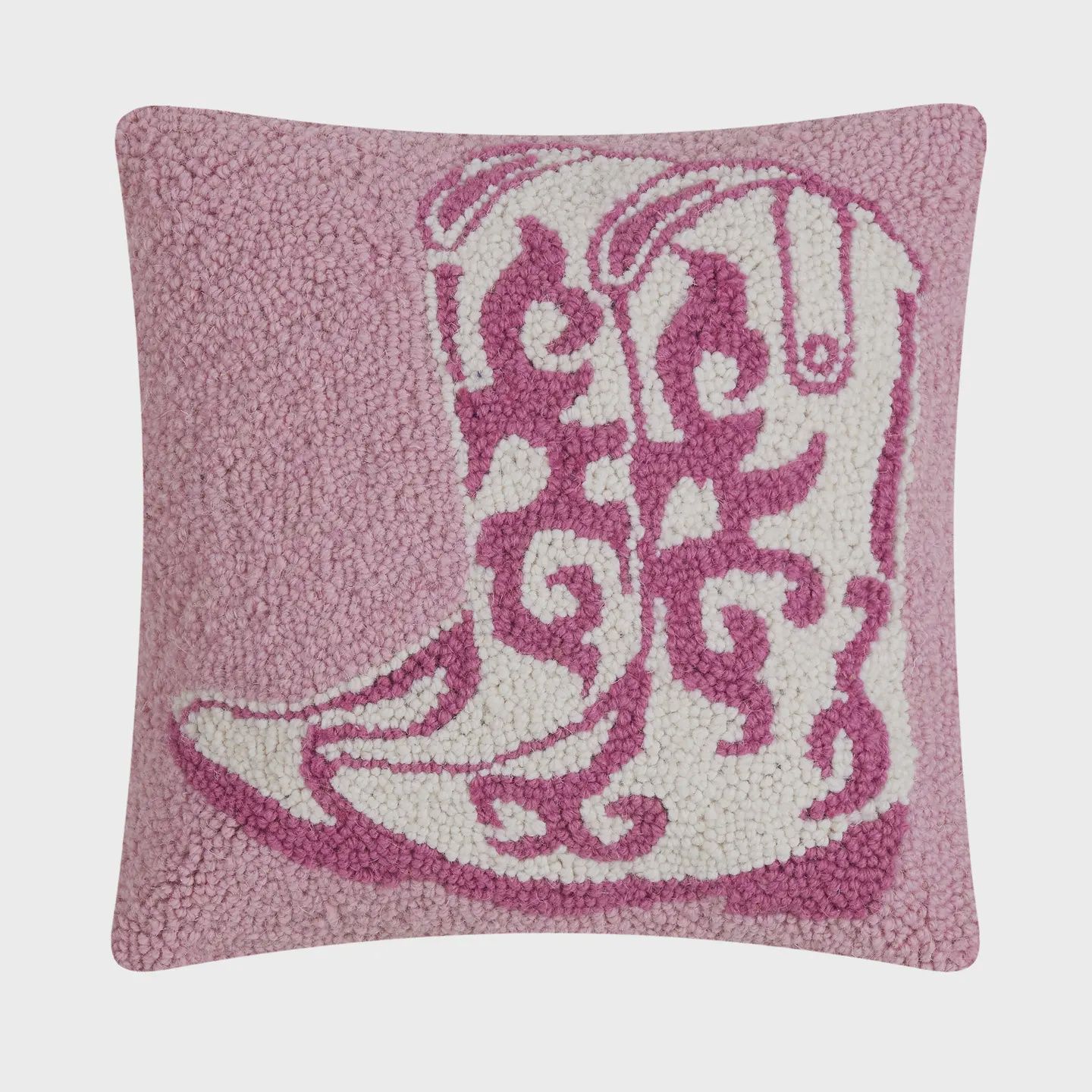 Pink Cowboy Boots Hook Pillow