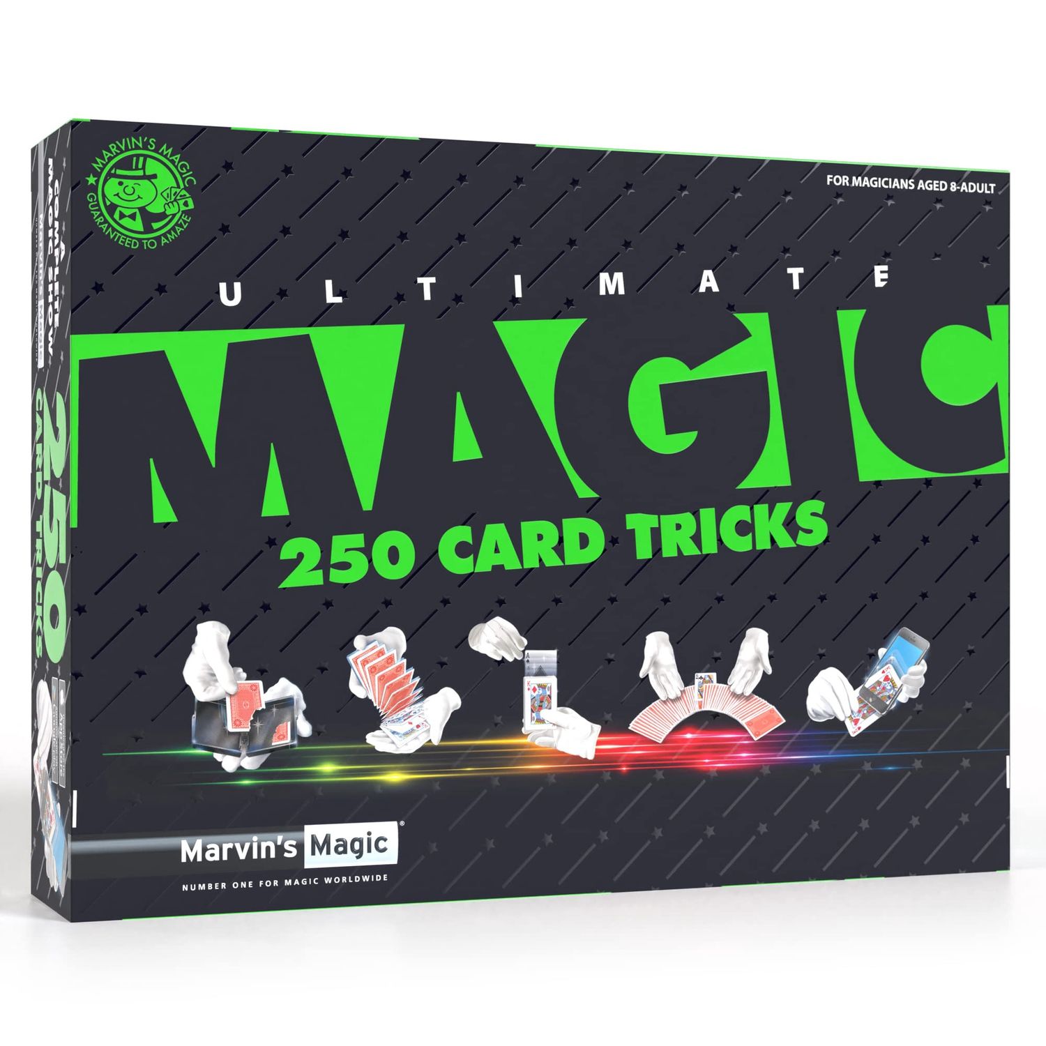 Marvin&#39;s Magic - Ultimate 250 Card Tricks Set | Children and Adults Magic Card Set