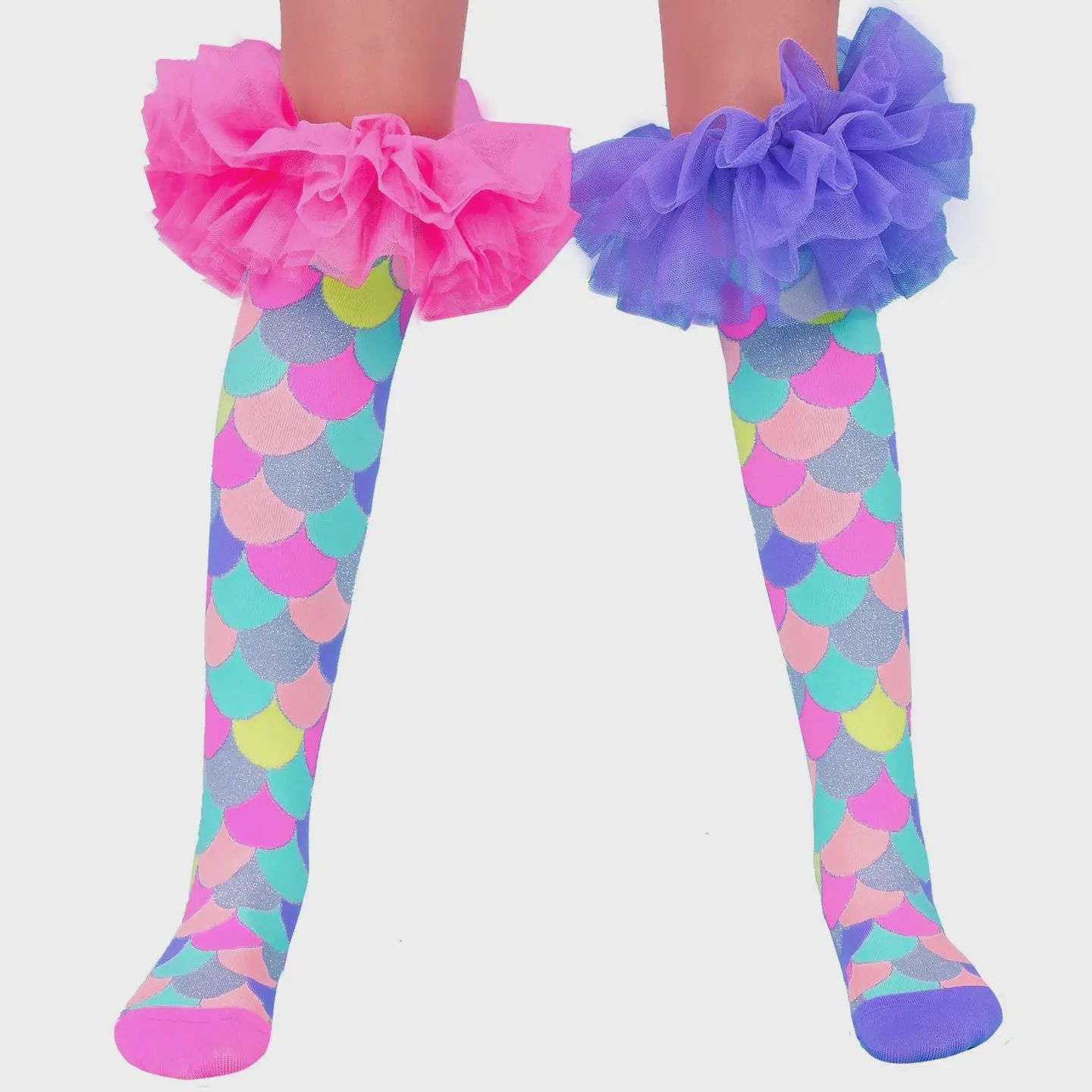 Madmia Toddler Mermaid Frills Socks