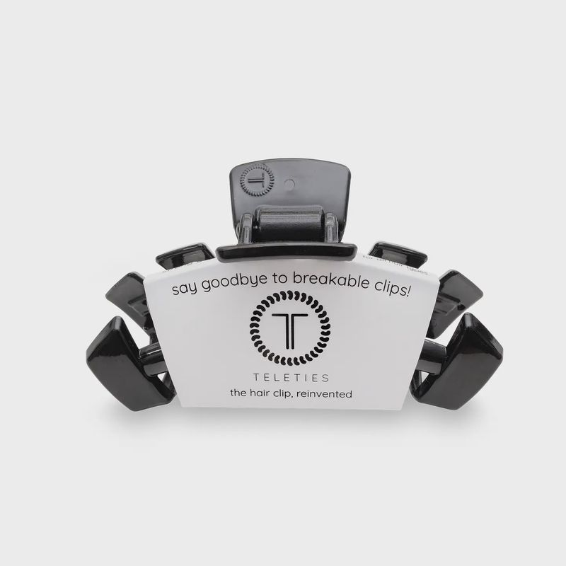 Teleties Jet Black Medium Classic Hair Clip