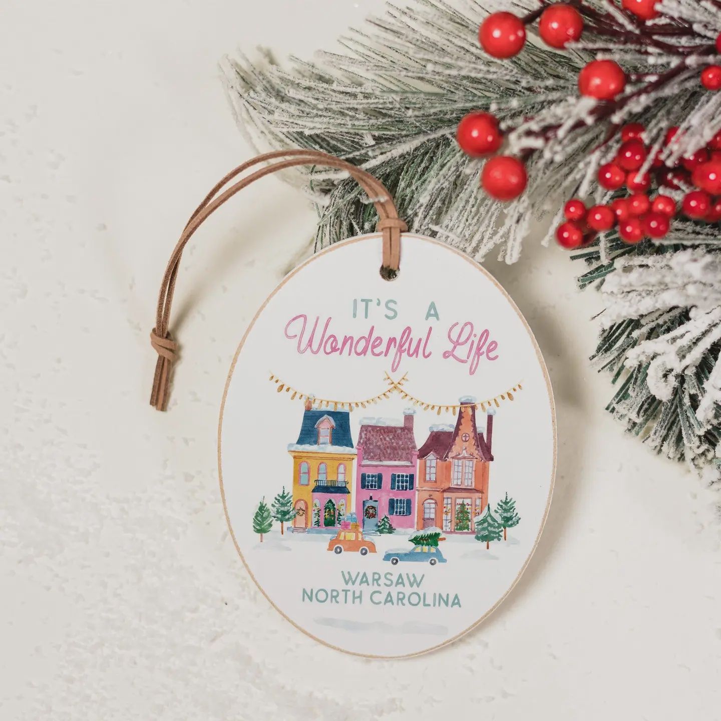 Oval Ornament-It&#39;s A Wonderful Life Warsaw North Carolina