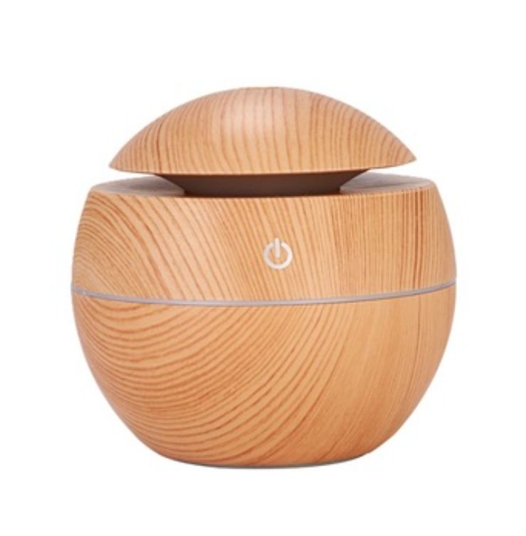 Mini Ultrasonic Humidifier Aroma Therapy Diffuser, Colour: Light Wood