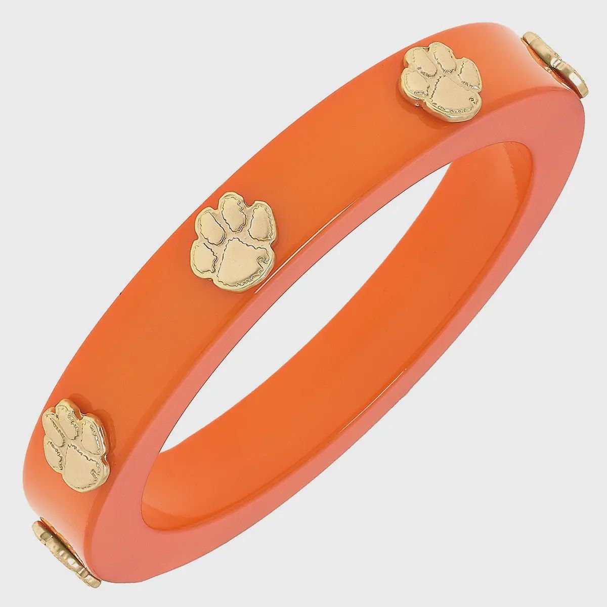 Tigers Resin Logo Bangle in Orange