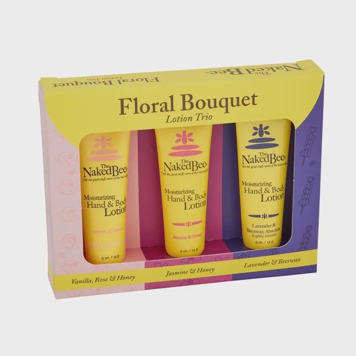 The Naked Bee Floral Bouquet Lotion Trios