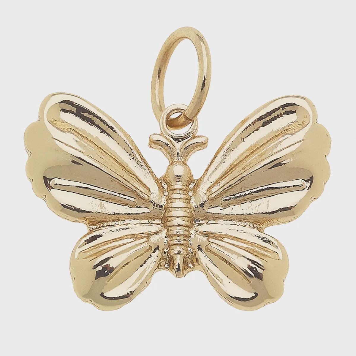 Canvas Butterfly Charm in Shiny Gold