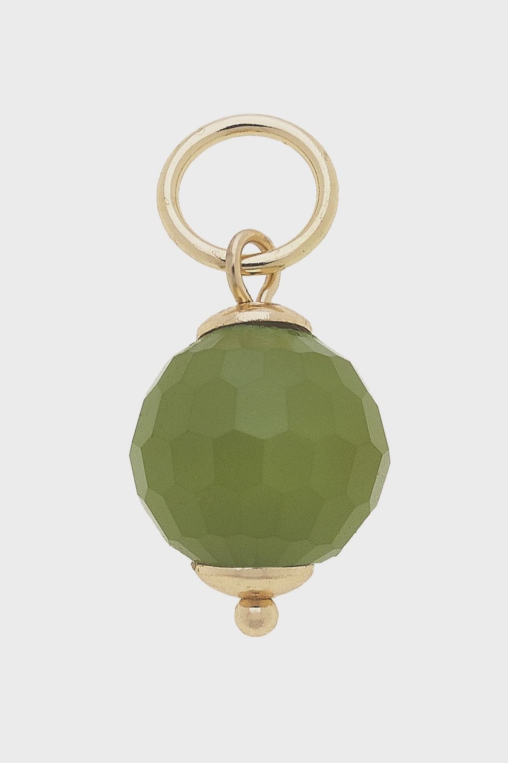 Canvas Resin Bead Charm - Lime Green