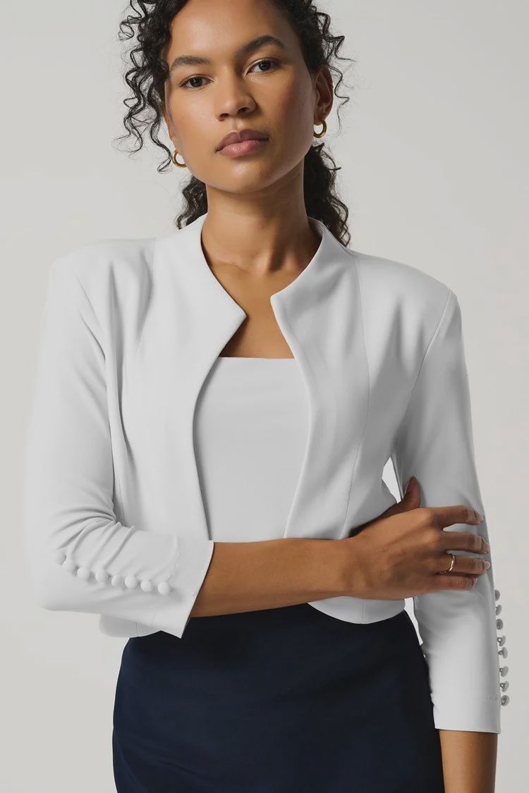 Joseph Ribkoff White Classic Bolero
