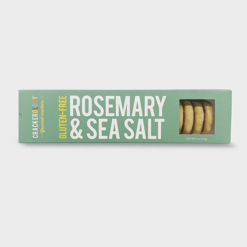 Crackerology Gluten-Free Rosemary &amp; Sea Salt Crackers