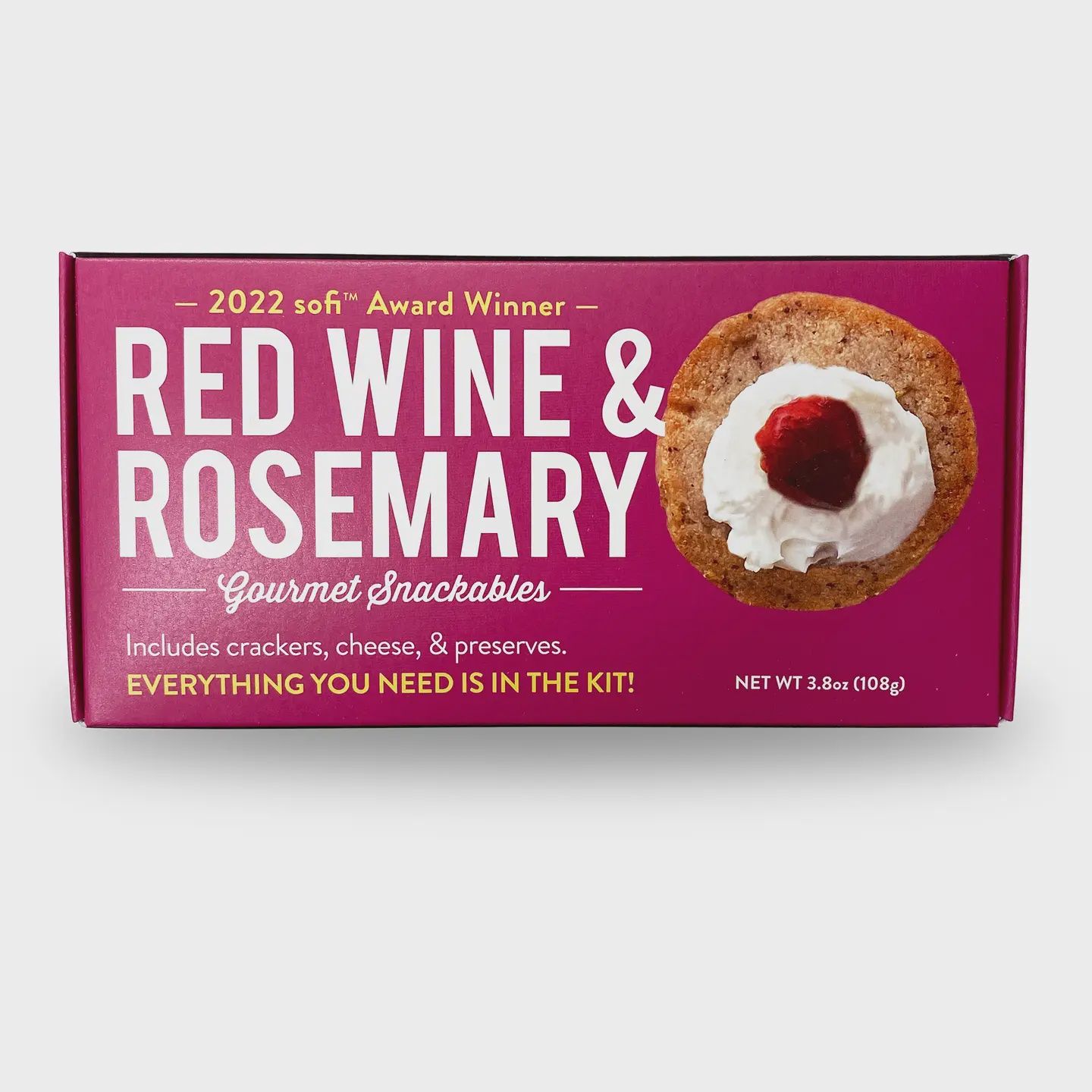 Crackerology Snackable Red Wine &amp; Rosemary