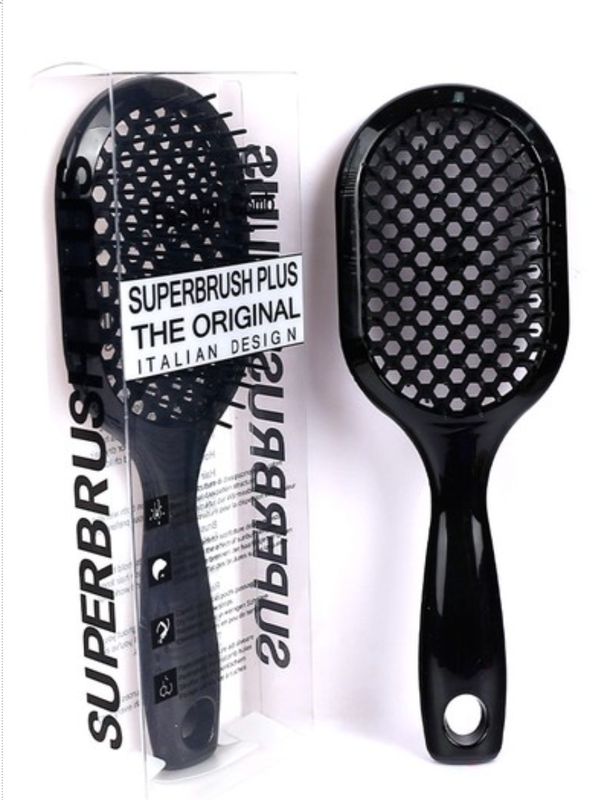 Zenana Tik Tok Superbrush Plus Detangling Hair Comb Black/Black