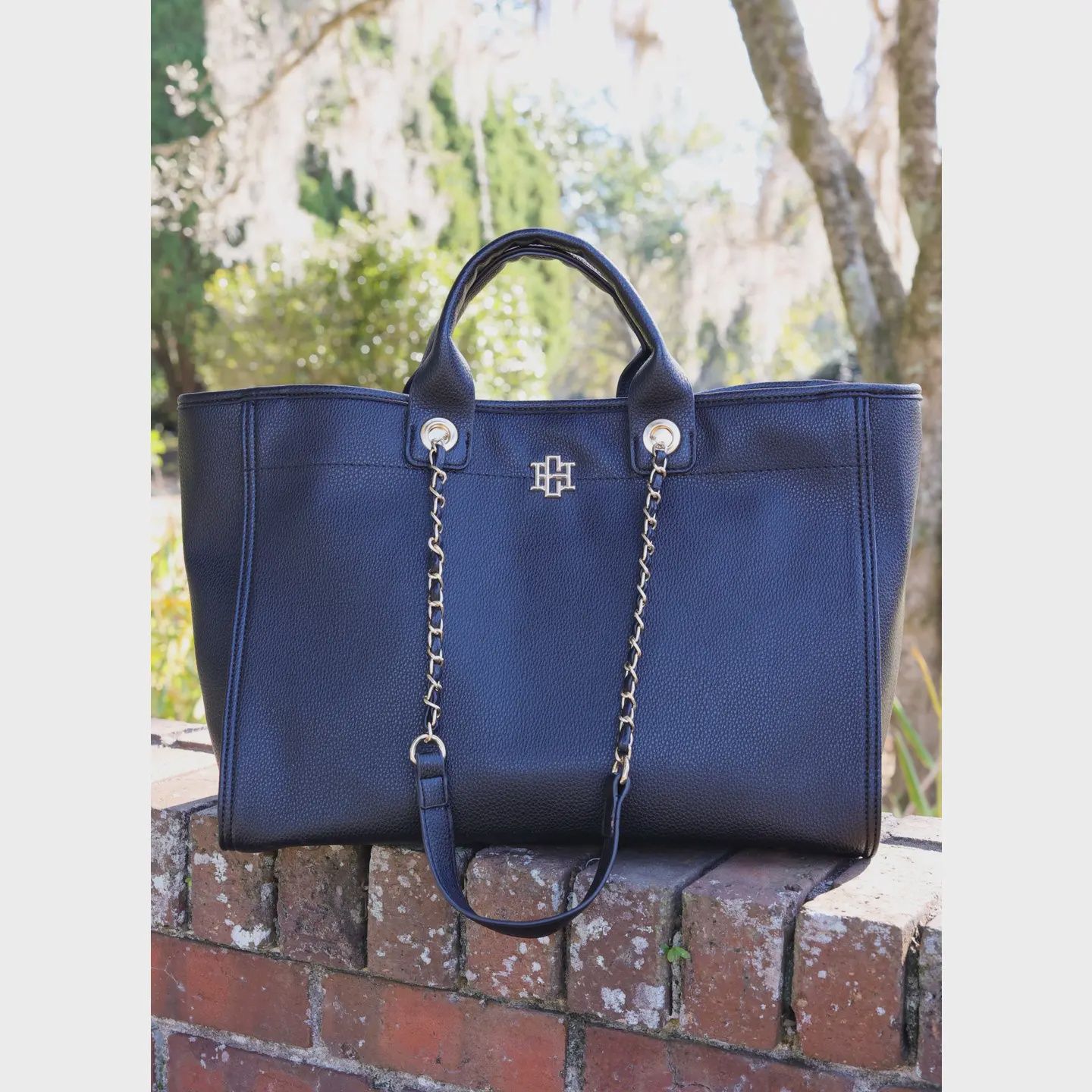 Caroline Hill Melissa Tote Bag- Black