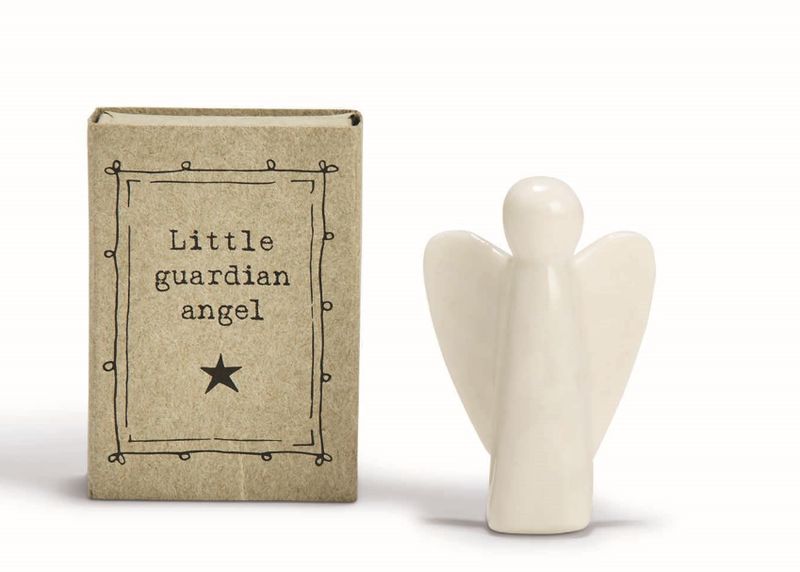 Two&#39;s Company Little Guardian Angel Matchbox in Gift Box