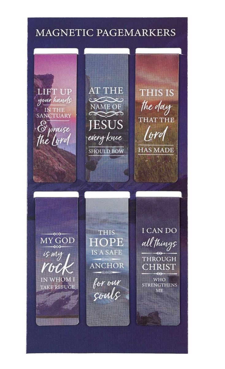 Christian Art Lift Up Your Hands Magnetic Bookmark Set - Psalm 134:2