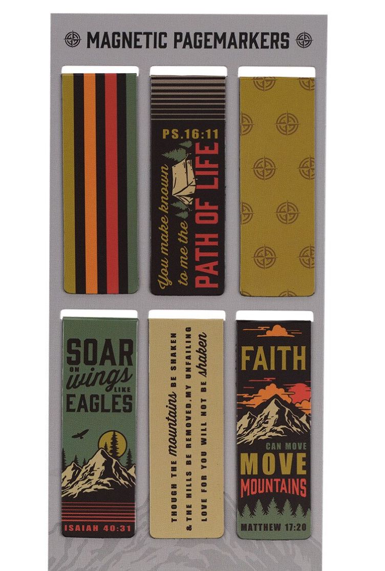 Christian Art Path of Life Magnetic Bookmark Set - Psalm 16:11