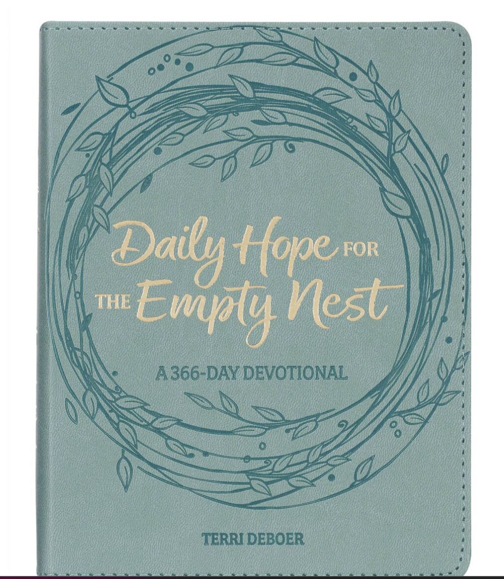 Christian Art Daily Hope for the Empty Nest Dusty Teal Faux Leather Devotional