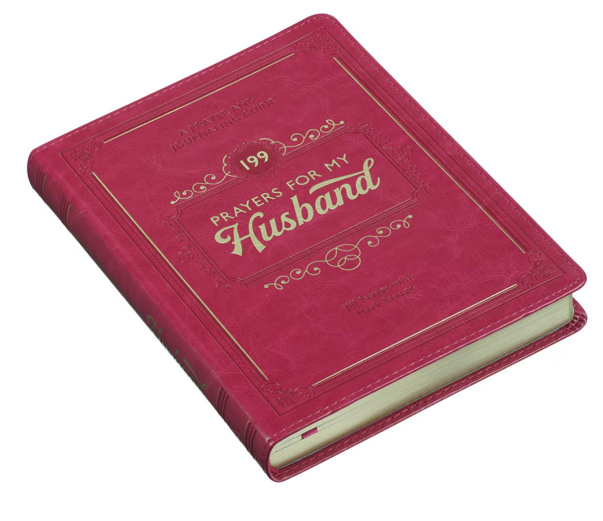 Christian Art 199 Prayer for My Husband Raspberry-Red Faux Leather Prayer and Journaling Guide