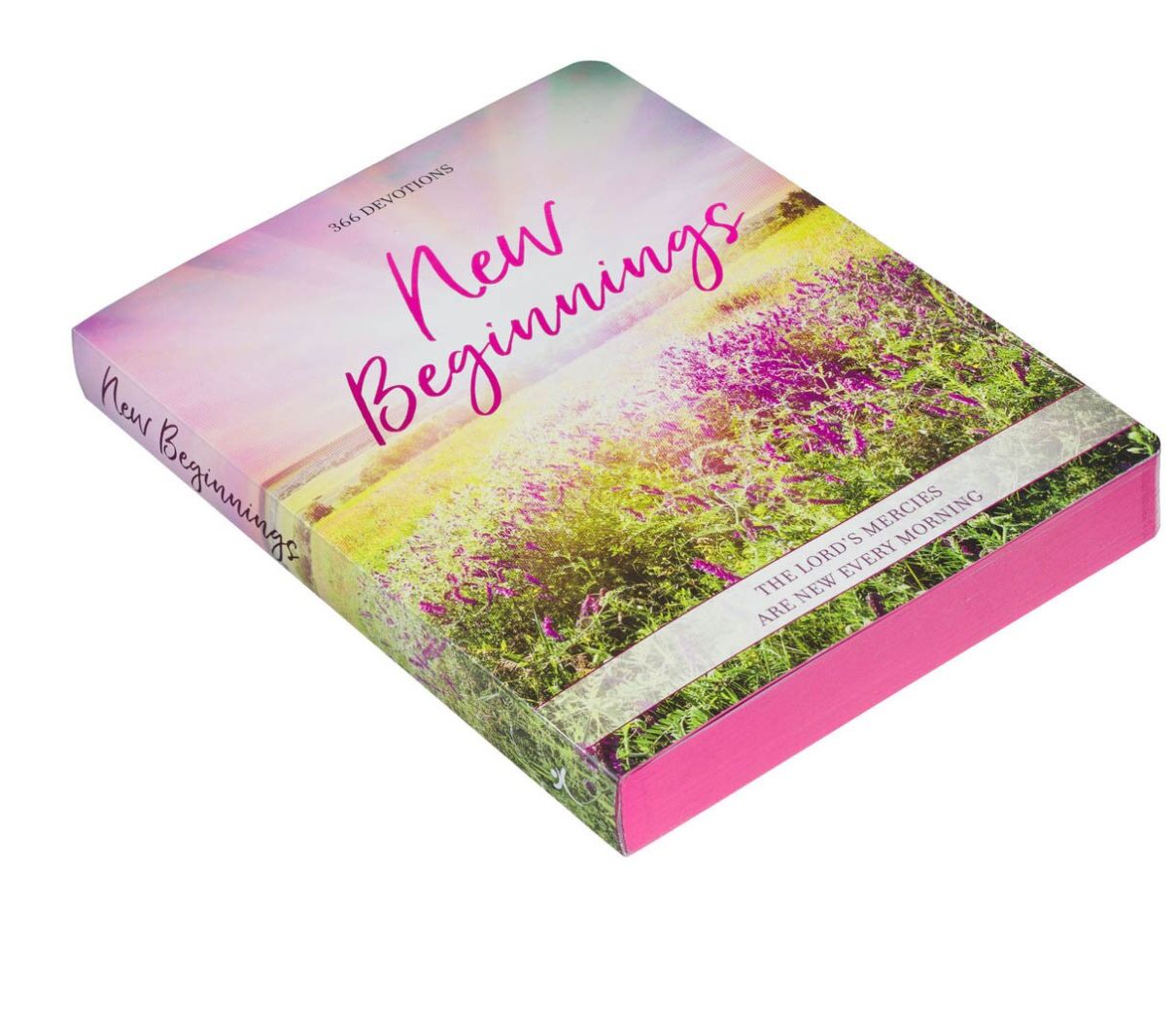 Christian Art New Beginnings New Beginnings Pink Sunshine Field Softcover Devotional Softcover Devotional