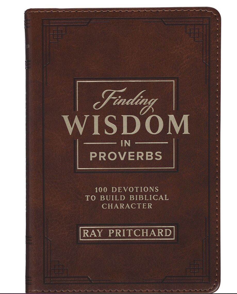 Christian Art Finding Wisdom in Proverbs Honey-Brown Faux Leather Devotional Gift Book