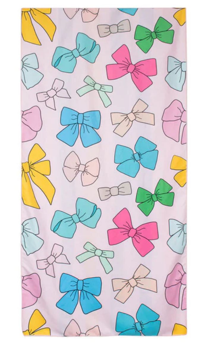 Katydid Girly Bows Microfiber Towel