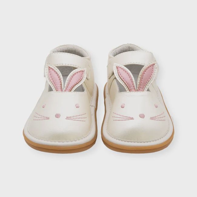 Wee Squeak Bunny Pearl White Shoe
