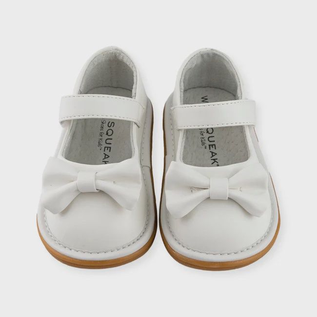 Wee Squeak Bow Shoe White